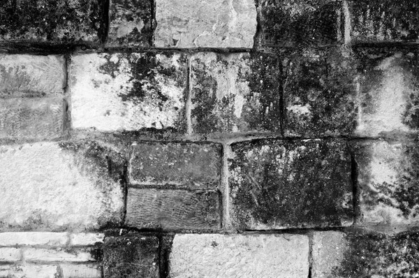 Rohe Alte Steinmauer Aus Alten Steinen — Stockfoto
