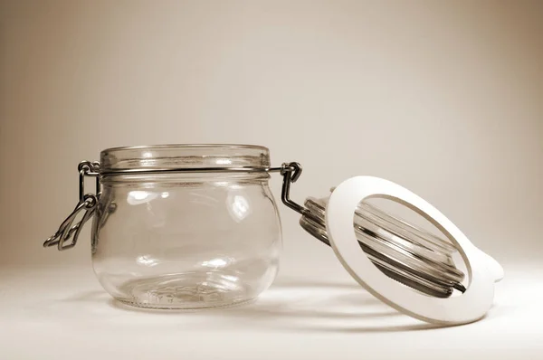 Traditional Old Jam Jars — Stock Photo, Image