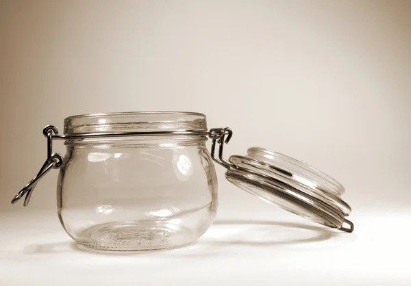 Traditional Old Jam Jars — Stock Photo, Image