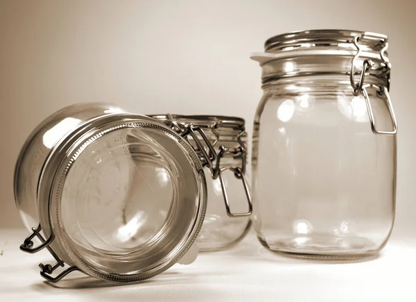 Mason Jars Jam Jars — Stock Photo, Image