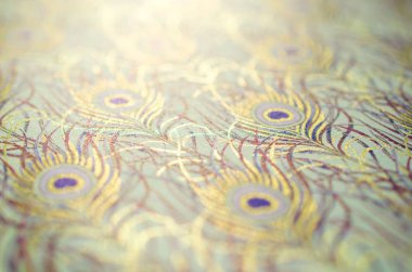 Çiçekli, eski, desenli kumaş.