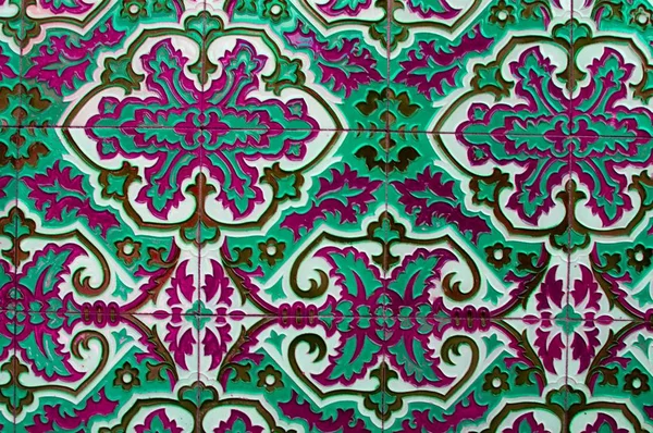 Gamle Arabiske Fliser Med Ornamenter - Stock-foto