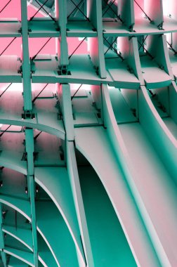 soyut geometrik çatı yapısı