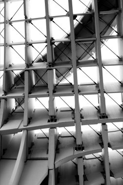 soyut geometrik çatı yapısı