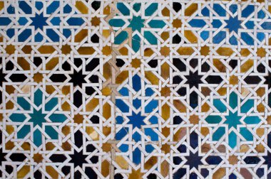 eski renkli Arap fayansları