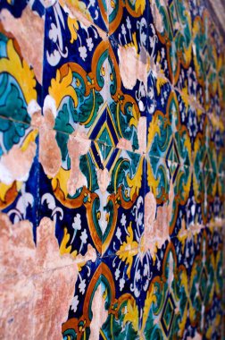 eski renkli Arap fayansları