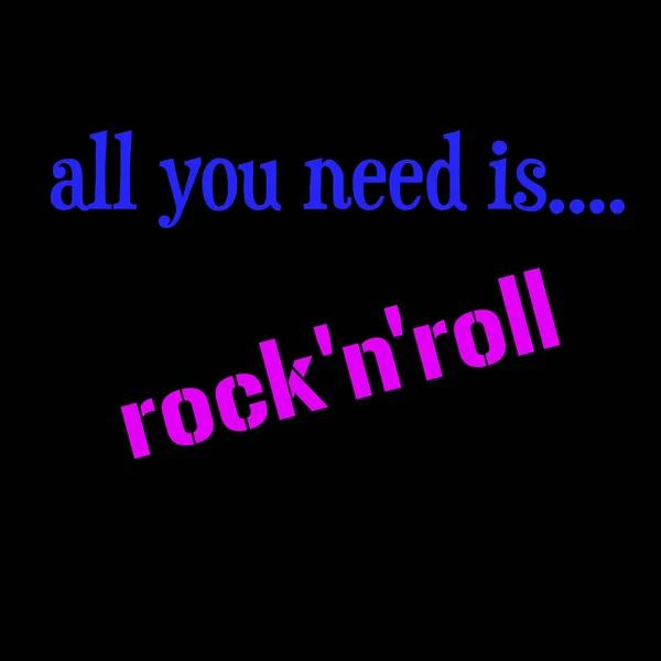Todo Que Necesitas Rock Roll — Foto de Stock