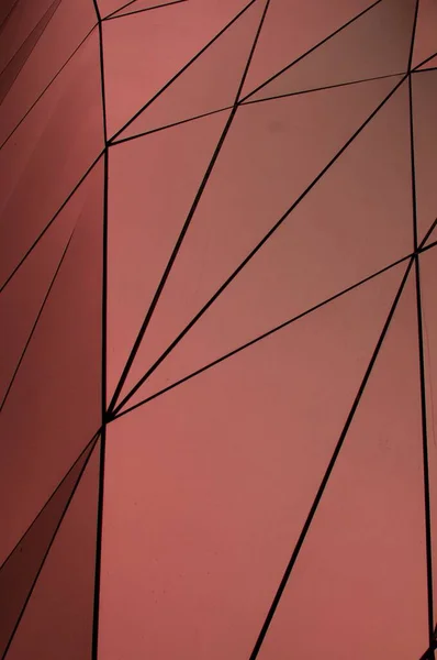 Futurystyczna Powierzchnia Dachu Miedzi — Zdjęcie stockowe