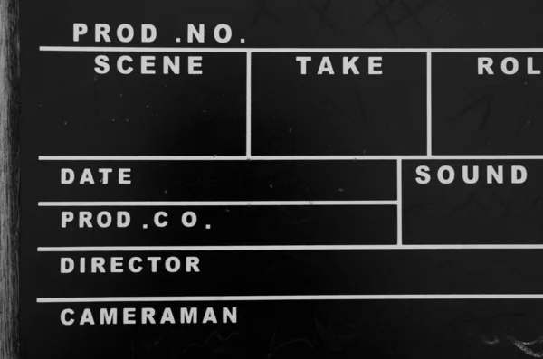Traditional Old Studio Clapperboard — Stock Photo, Image