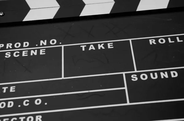 Traditional Old Studio Clapperboard — Stock Photo, Image