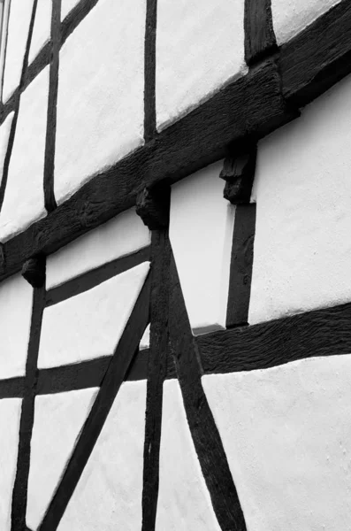 Detail Traditional Facade German Half Timbered House — ストック写真