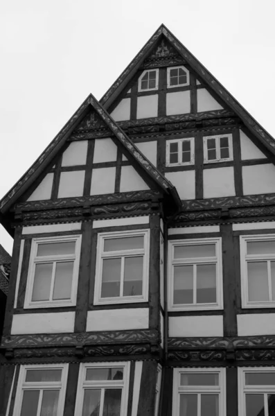 Casas Meia Madeira Alemãs Idílicas — Fotografia de Stock