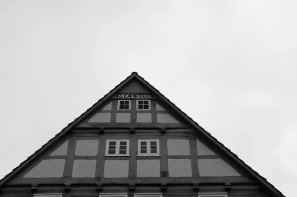 牧歌的なドイツの半木造家屋 — ストック写真