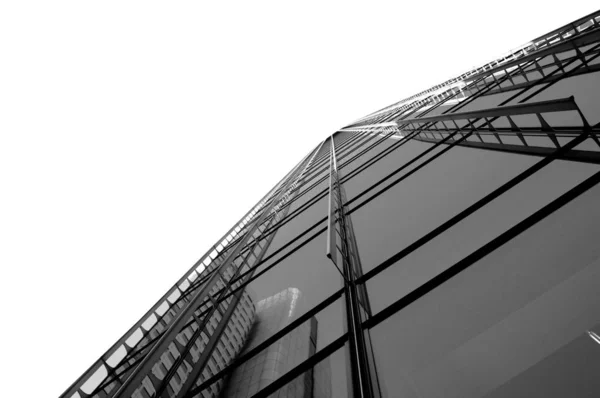 銀行街の未来的な超高層ビルは — ストック写真