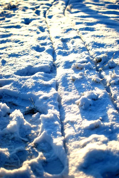 Nieve Fangosa Calle — Foto de Stock