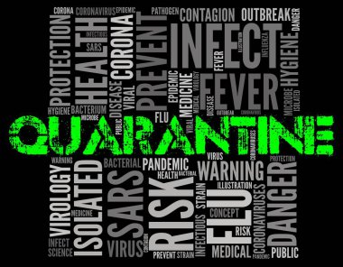 kelime bulutu: karantina