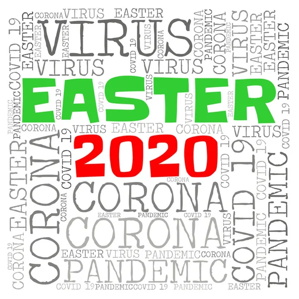 Easter 2020 Due Corona Virus — Stock Photo, Image