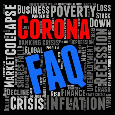 Kelime Bulutu: Corona krizi hakkında sık sık sorular sorulur