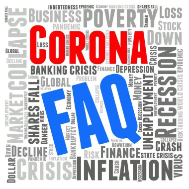 Kelime Bulutu: Corona krizi hakkında sık sık sorular sorulur