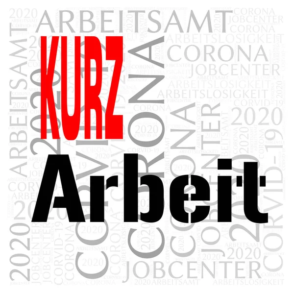 Graphic with the German word 