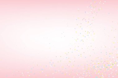 Pembe arkaplandaki soyut pastel renk parçacıkları. Eps10 vektör illüstrasyonu.