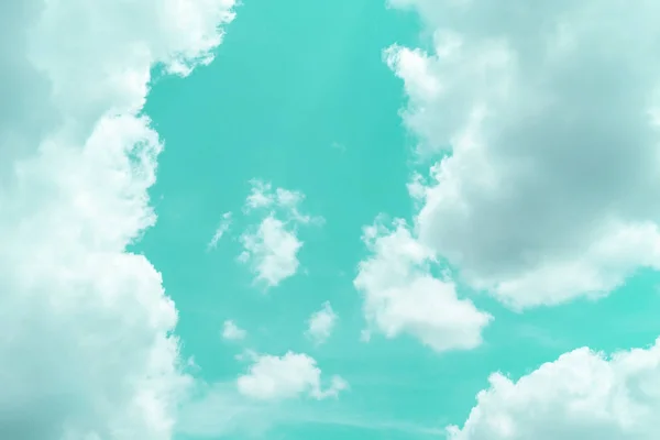 Копировать Пространство Летом Голубое Небо Белое Облако Абстрактный Фон — стоковое фото
