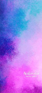 Soyut renkli suluboya el çizimi grafik tasarım vektörü Eps10 illüstrasyon. Duvar kağıdı veya akıllı telefon ekranı teması.