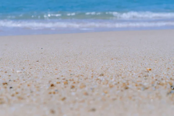 Тропічна Природа Чистий Пляж Білий Пісок Влітку Сонячним Світло Блакитним — стокове фото