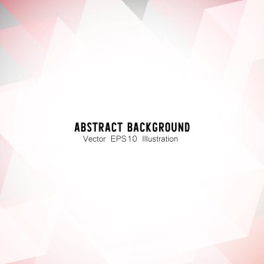 Soyut geometrik ya da izometrik beyaz ve pembe çokgen ya da düşük polivektör teknolojisi kavramı. EPS10 illüstrasyon biçimi tasarımı.