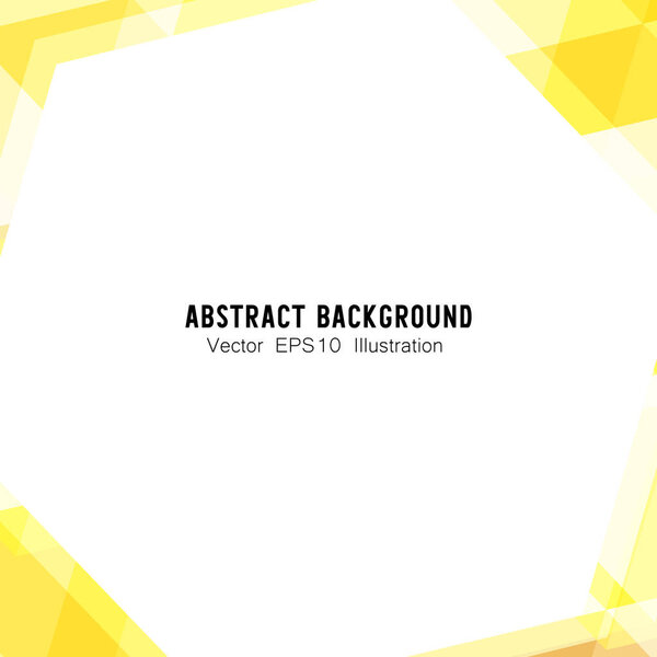 Abstract geometric or isometric white and yellow polygon or low poly vector technology concept background. EPS10 illustration style design.