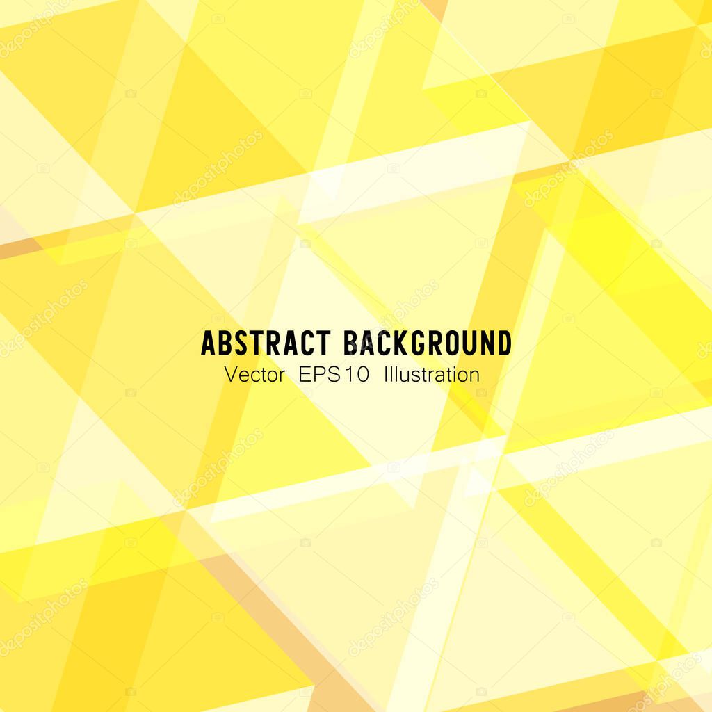 Abstract geometric or isometric white and yellow polygon or low poly vector technology concept background. EPS10 illustration style design.