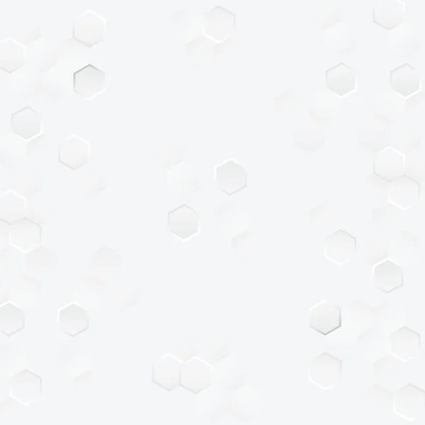 抽象幾何学的または同型のハニカムテクスチャ白とグレーの多角形または低ポリベクトル技術の概念背景 Eps10イラストスタイルデザイン — ストックベクタ