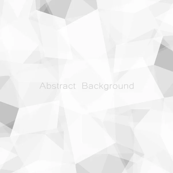 Abstract Geometric White Gray Polygon Lowpoly Vector Technology Concept Background — Stock Vector