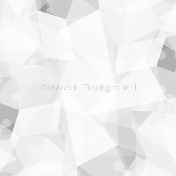 Abstract Geometric White Gray Polygon Lowpoly Vector Technology Concept Background — Stock Vector