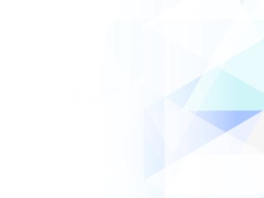 Soyut geometrik ya da izometrik beyaz ve mavi çokgen ya da düşük polivektör teknolojisi iş konsepti. EPS10 illüstrasyon biçimi tasarımı.