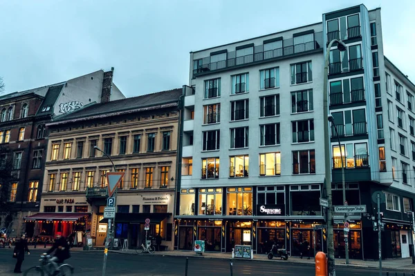 Winterabend in Berlin — Stockfoto