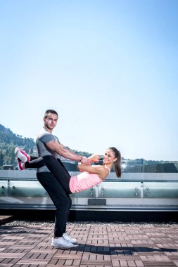 Çift dare egzersizi gelişmiş.