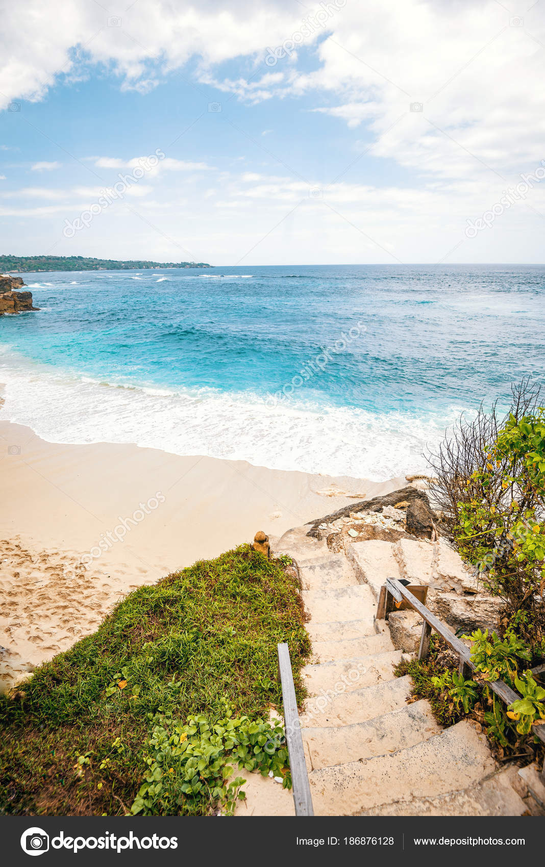  Dream  Beach  em Nusa Lembongan  Bali  Indonesa  Stock 