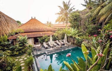 Bali Villa wih sonsuzluk havuzu