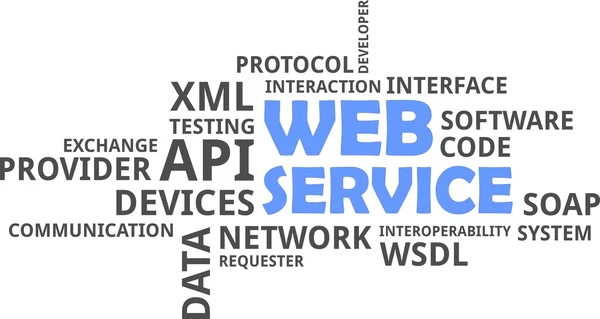 Word Cloud - Webservice — Stockvektor