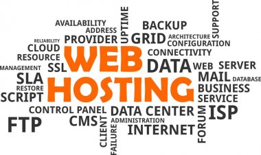 kelime bulutu - web hosting