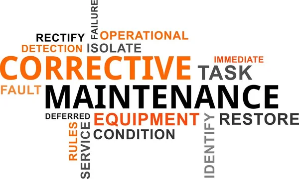 Word cloud - maintenance corrective — Image vectorielle