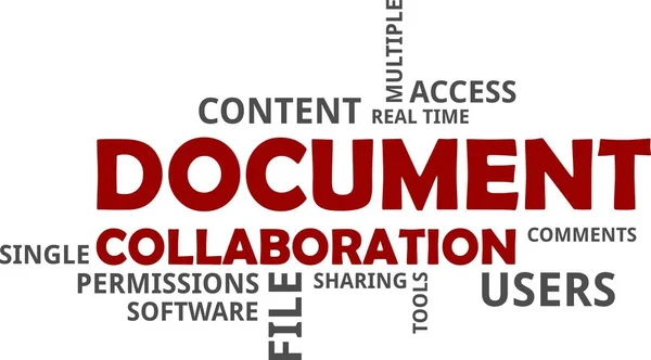 Word Cloud Collaboration Documentaire Illustrations De Stock Libres De Droits