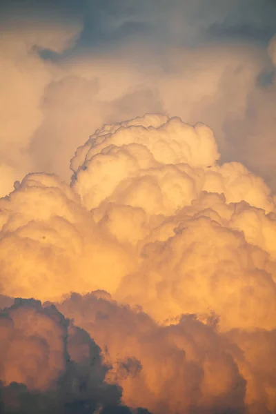Fluffy clouds Flying on a drone in the clouds.