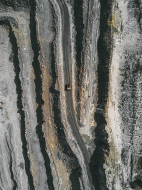 System of long belt conveyors and spreaders.