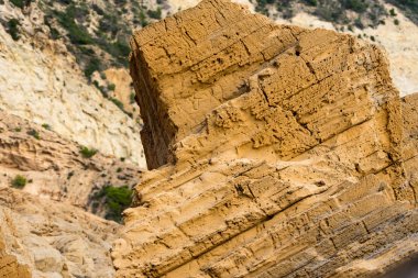 İbiza, İspanya - Eylül 12019: Sa pedrera de Cala de Hort, Atl