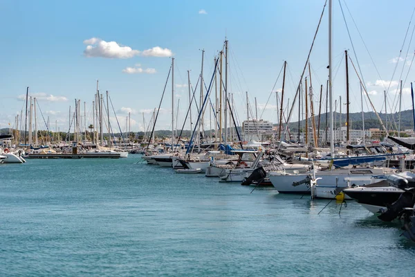 Sant Antoni Portmany Ibiza Spanje Nov 2019 Zonnige Dag Haven — Stockfoto