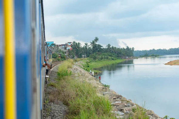 Bilder Från Interiören Andra Kategorin Tågbil Sri Lanka Från Colombo — Stockfoto