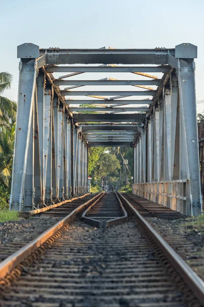 Zonneschijn Bentota Rivier Olg Bridge Galle District Sri Lanka Een — Stockfoto