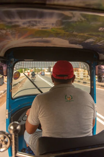 Bentota Sri Lanka Nov 2019 Sunny View Tuk Tuk Taxi — Stock Photo, Image